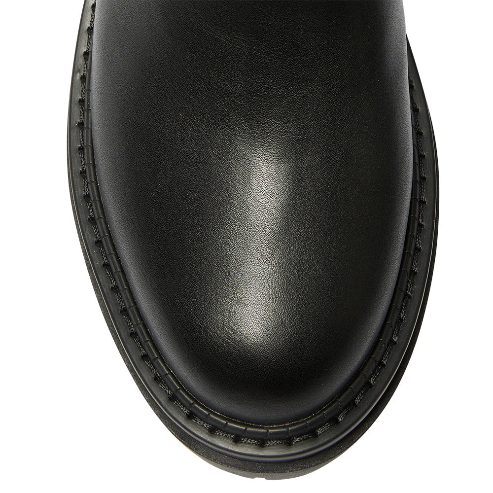 Highway Boot in Black Smooth