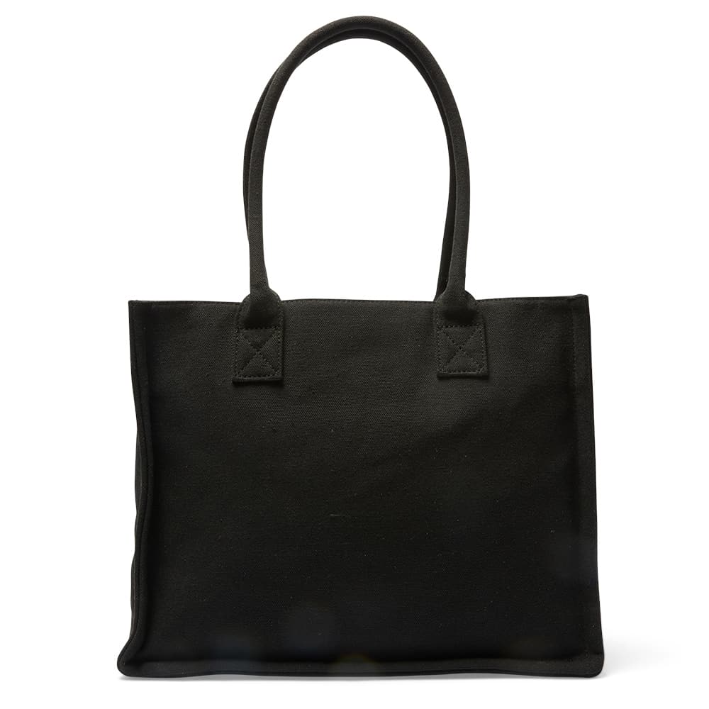 Hotel Tote in Black Multi Canvas