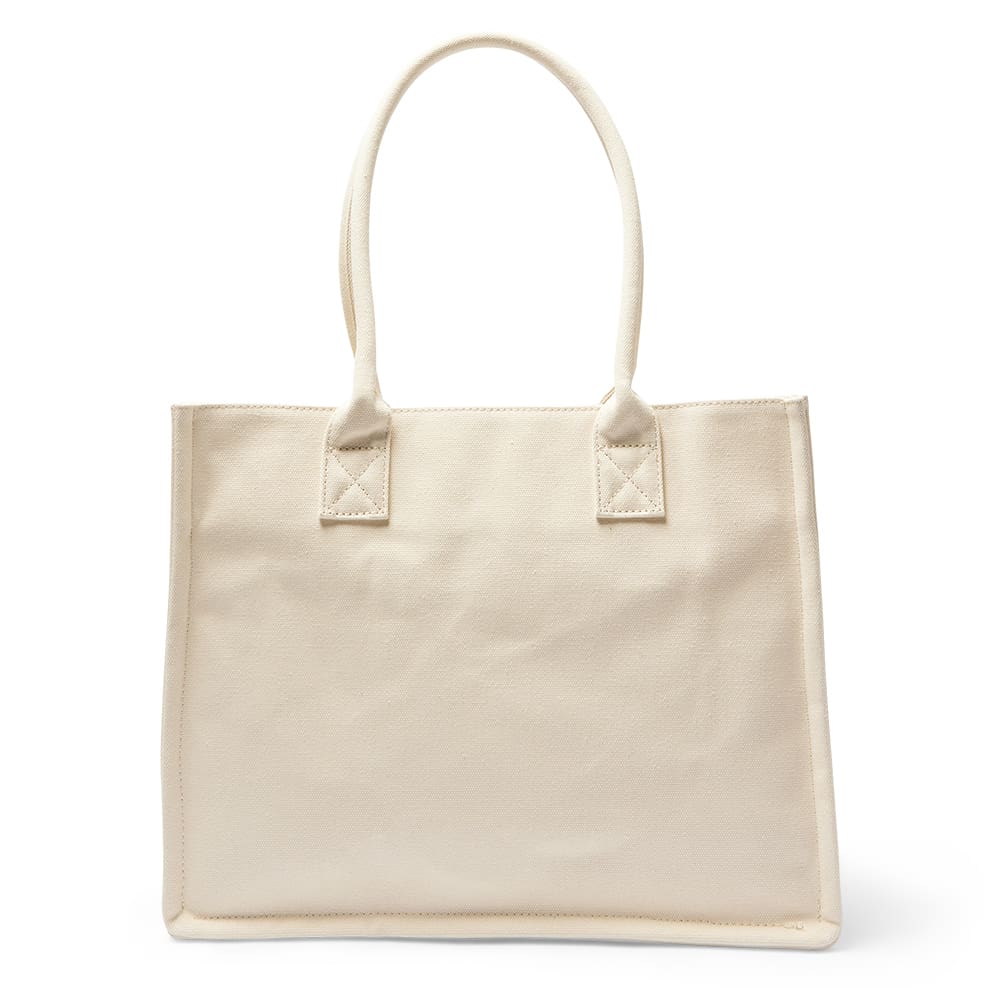 Hotel Tote in Ivory Multi Canvas