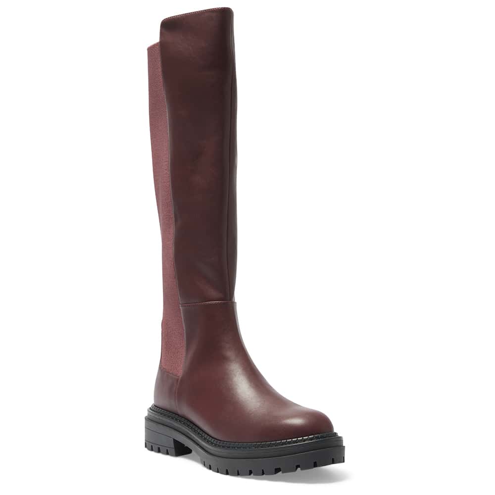 Hunter Boot in Burgundy Smooth Smooth