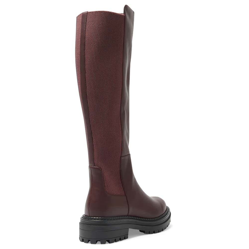 Hunter Boot in Burgundy Smooth Smooth