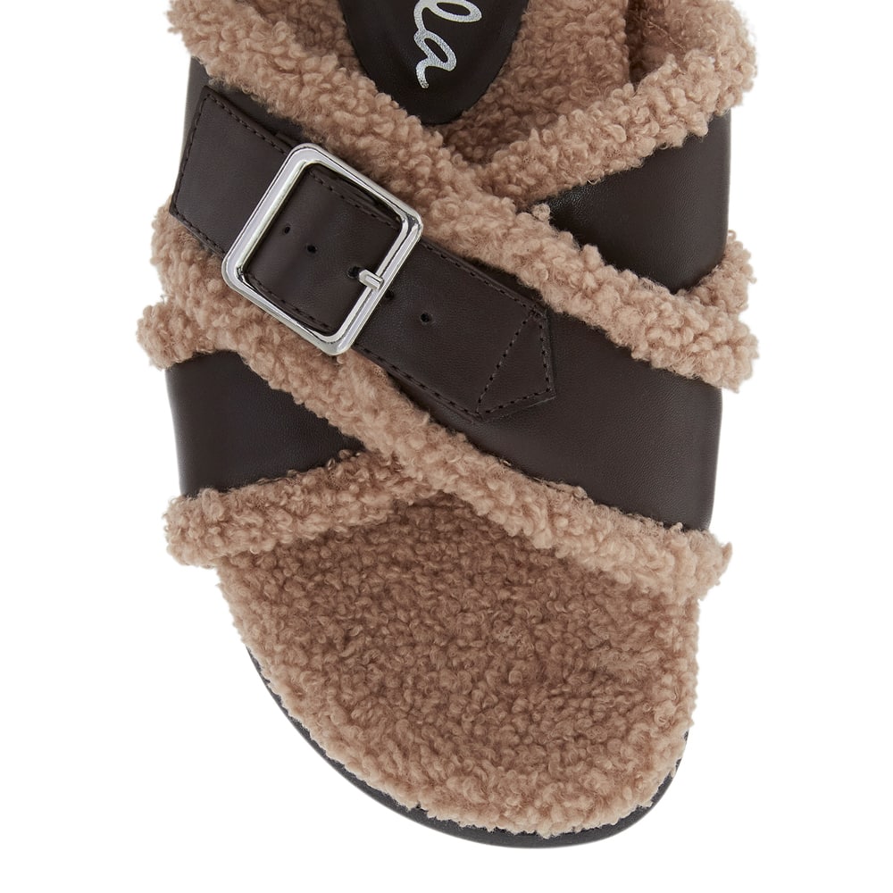Ida Sandal in Chocolate/ Natural