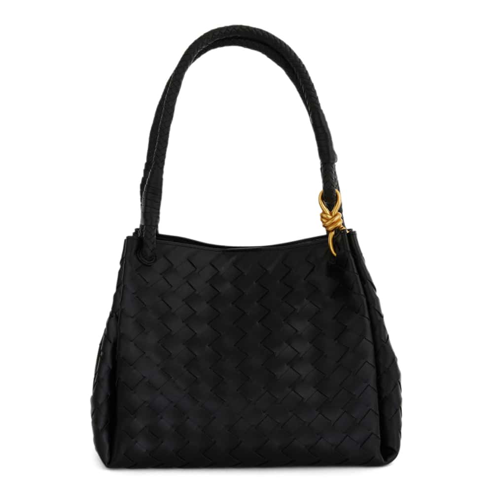 Isobel Tote in Black Weave