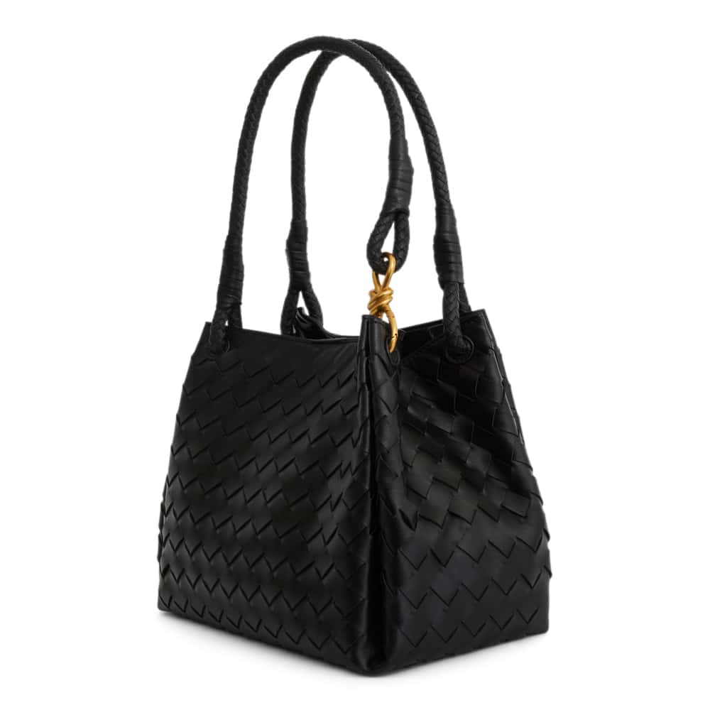Isobel Tote in Black Weave