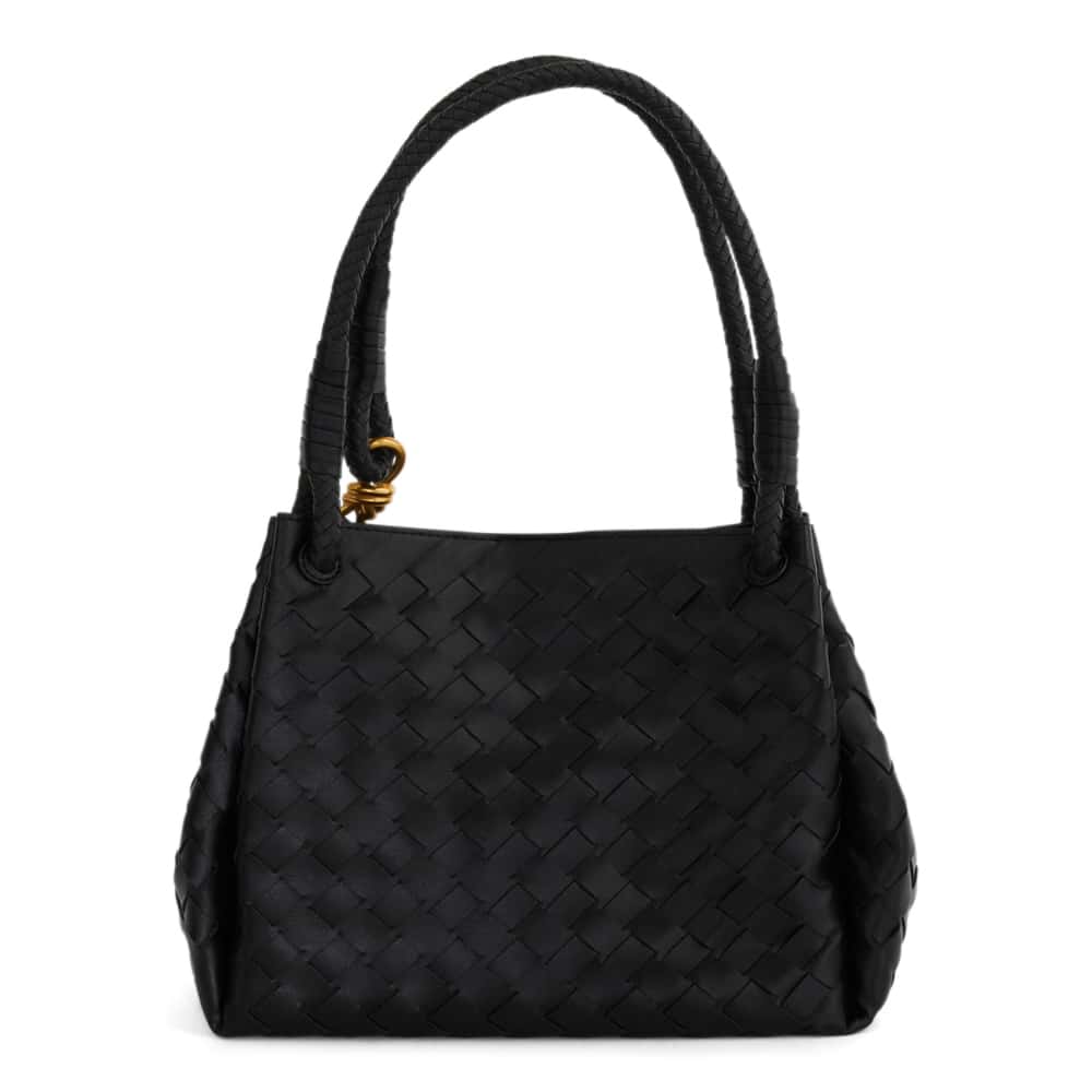 Isobel Tote in Black Weave