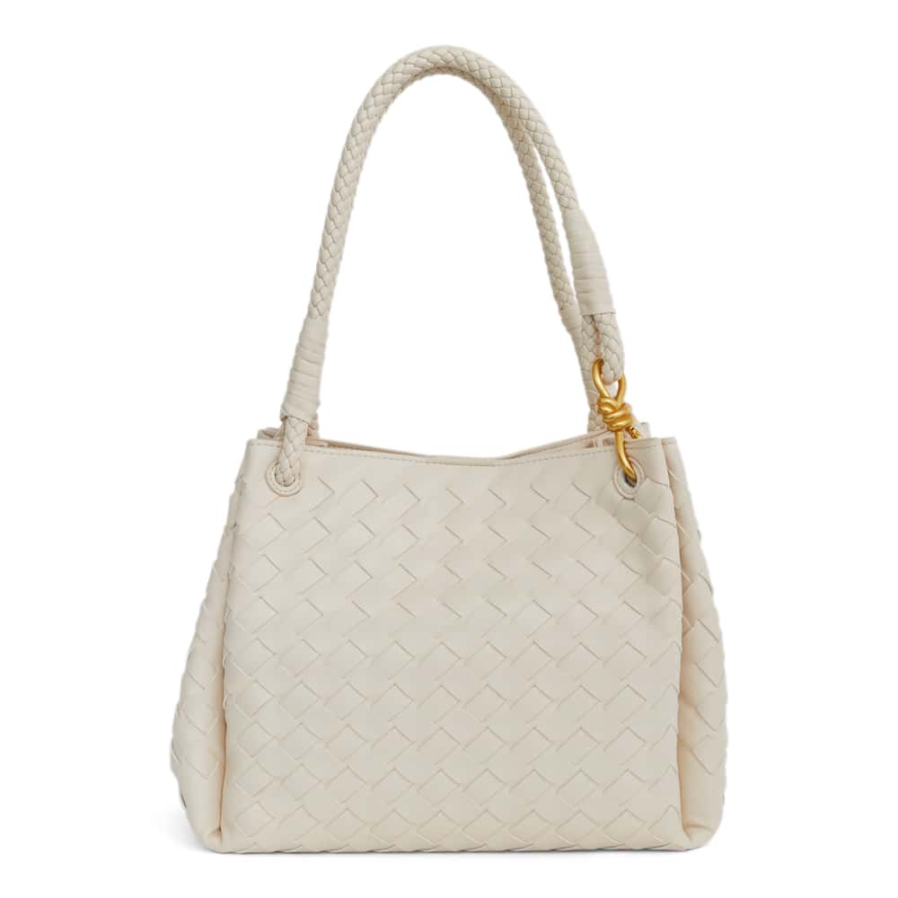 Isobel Tote in Bone Weave