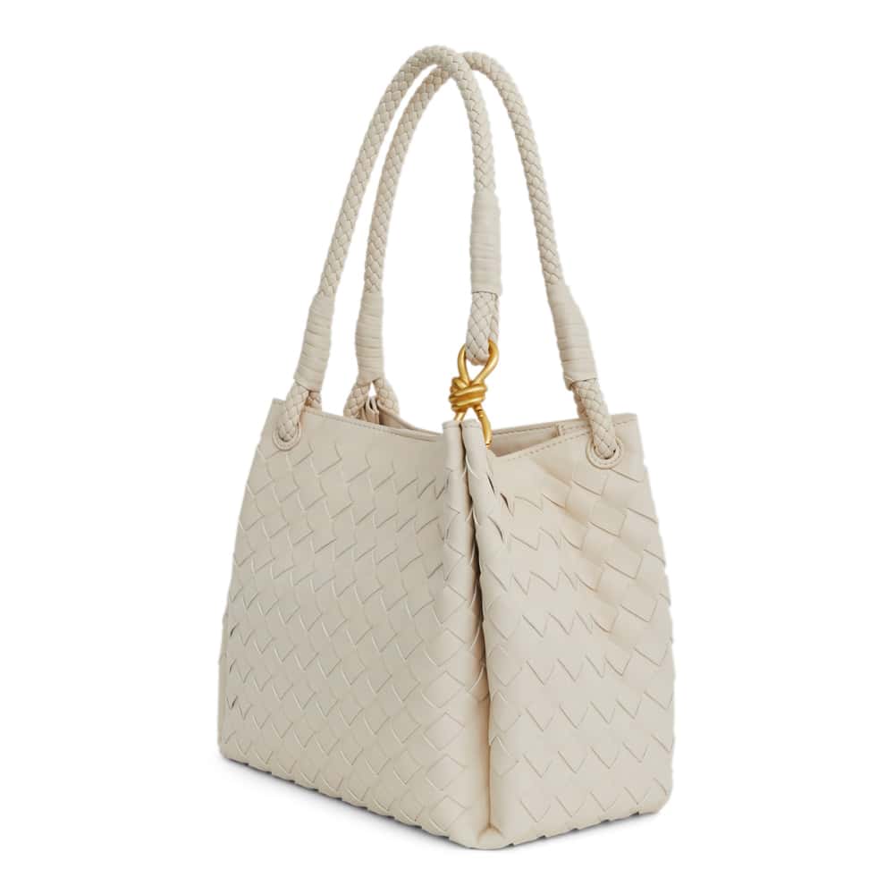 Isobel Tote in Bone Weave