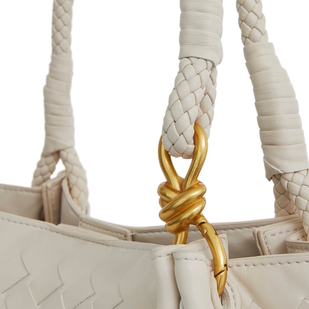 Isobel Tote in Bone Weave