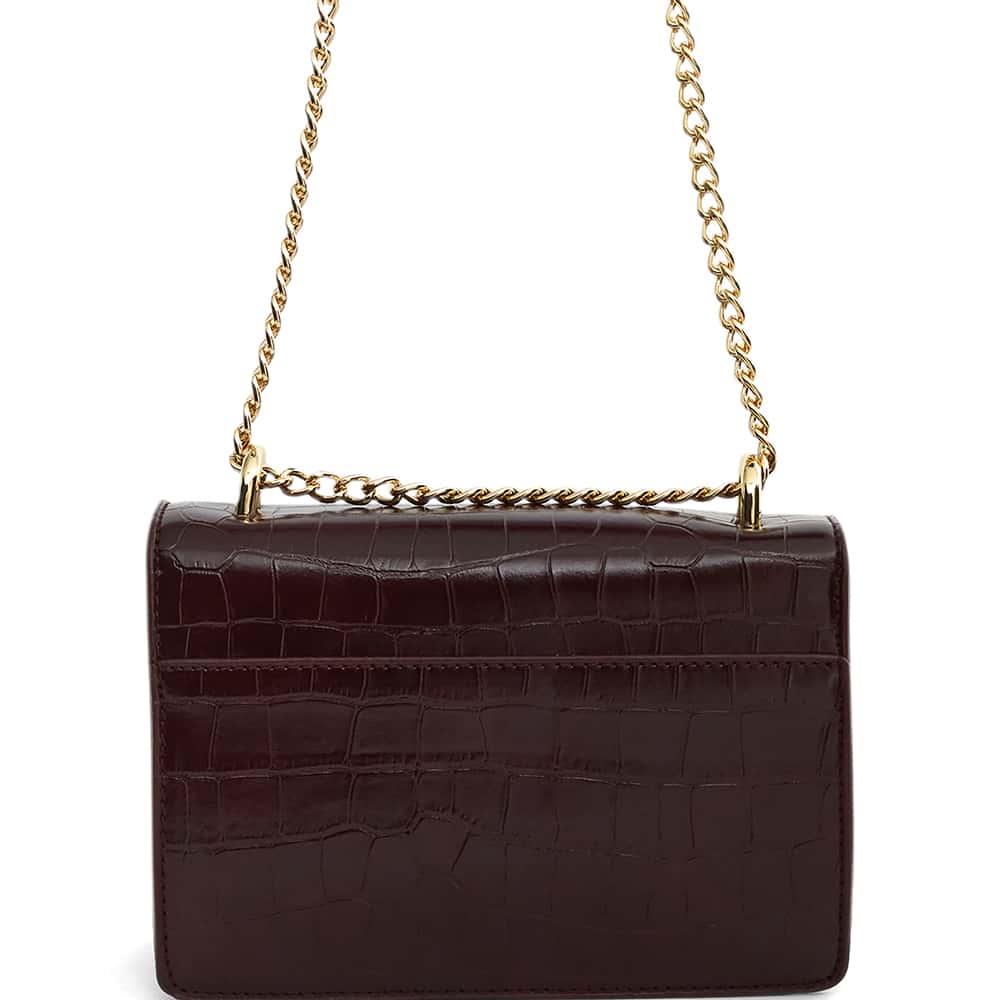 Jacki Handbag in Bordeaux Croc