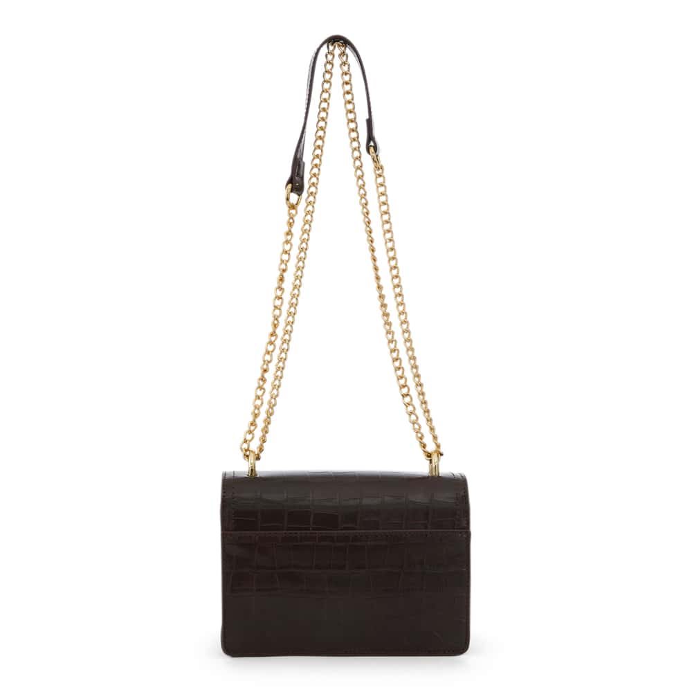 Jacki Handbag in Chocolate Croc