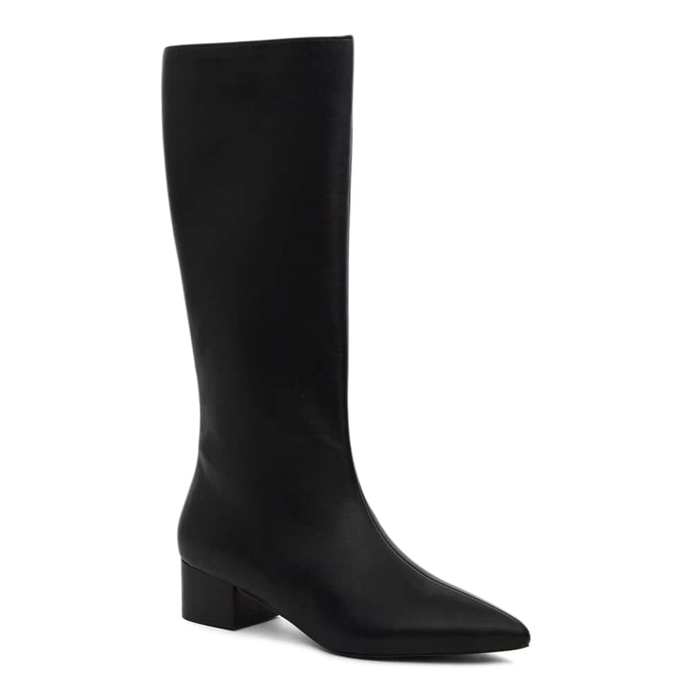 Jacob Boot in Black Smooth