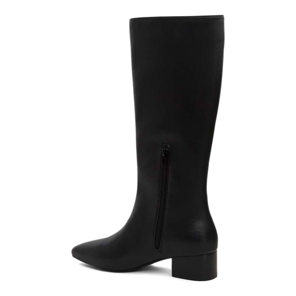 Jacob Boot in Black Smooth