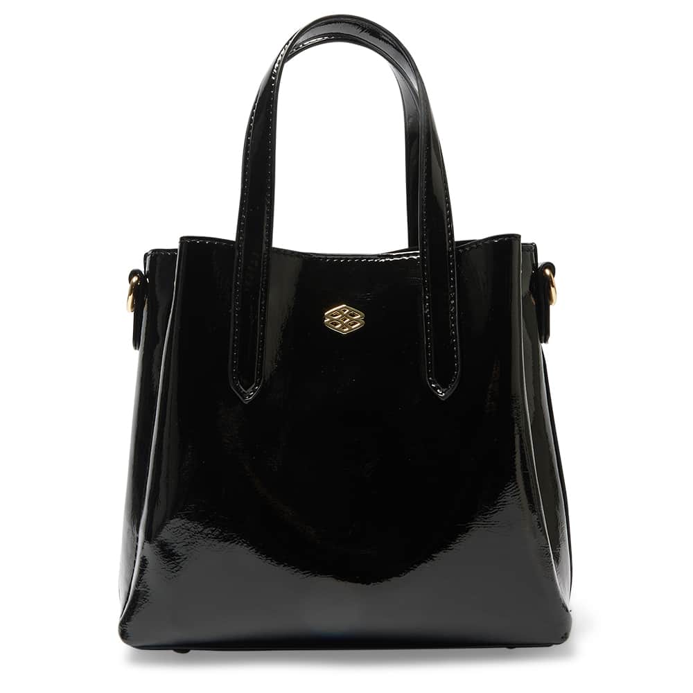 Jada Handbag in Black Patent