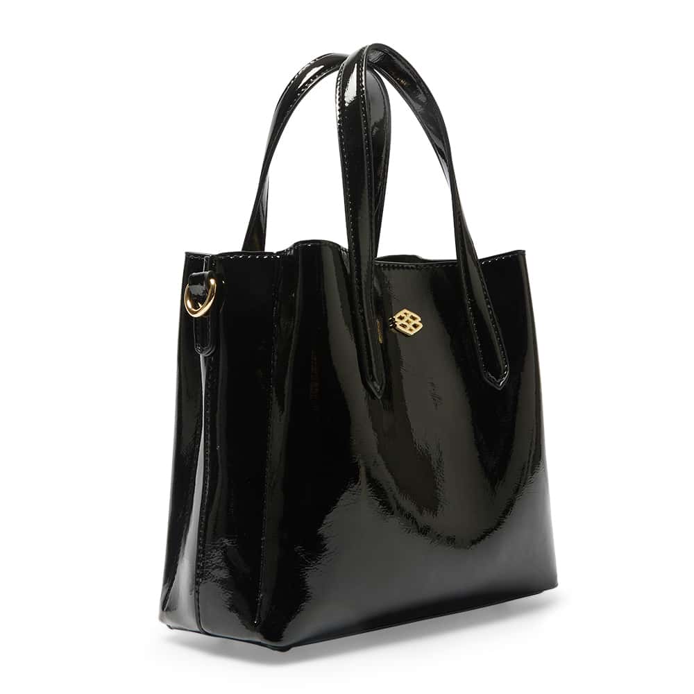 Jada Handbag in Black Patent