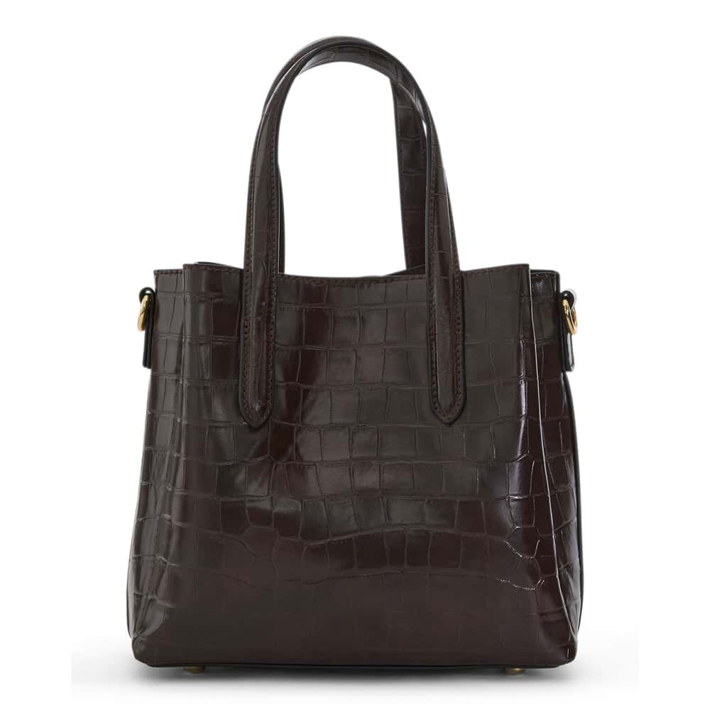 Jada Handbag in Chocolate Croc Croc