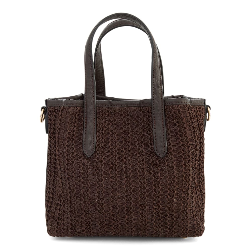 Jada Handbag in Chocolate Raffia Raffia