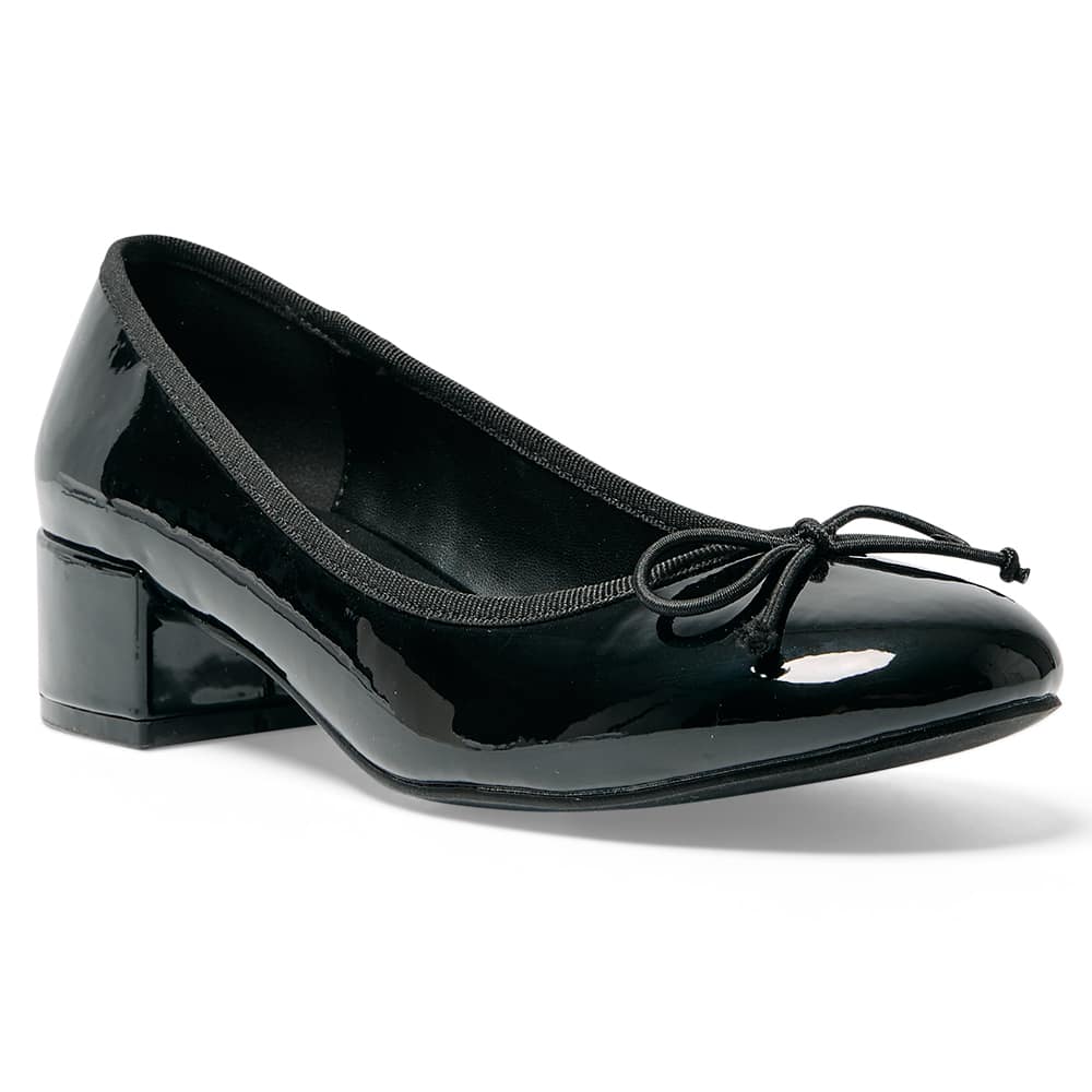Janet Heel in Black Patent