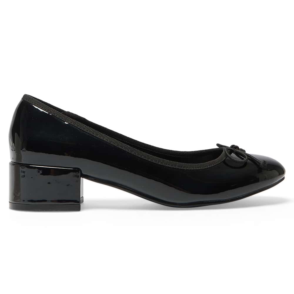 Janet Heel in Black Patent