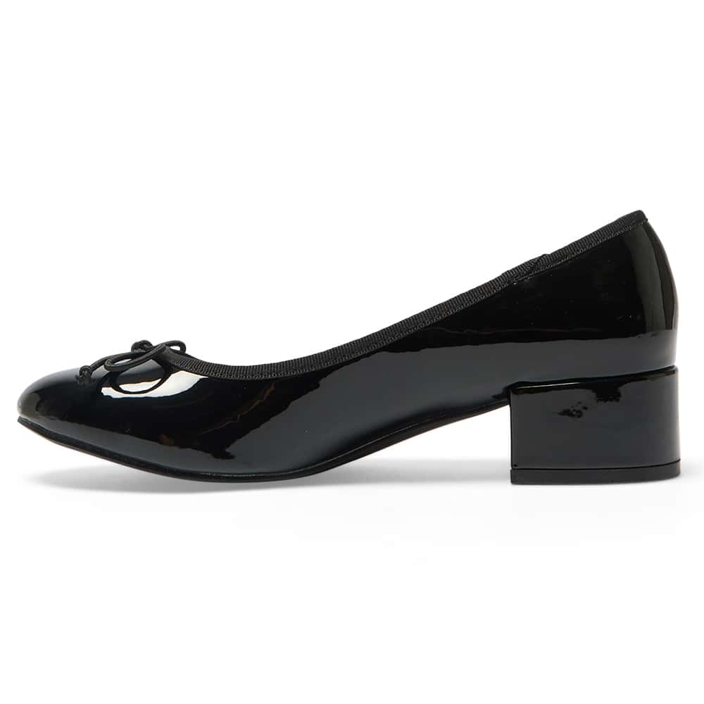 Janet Heel in Black Patent
