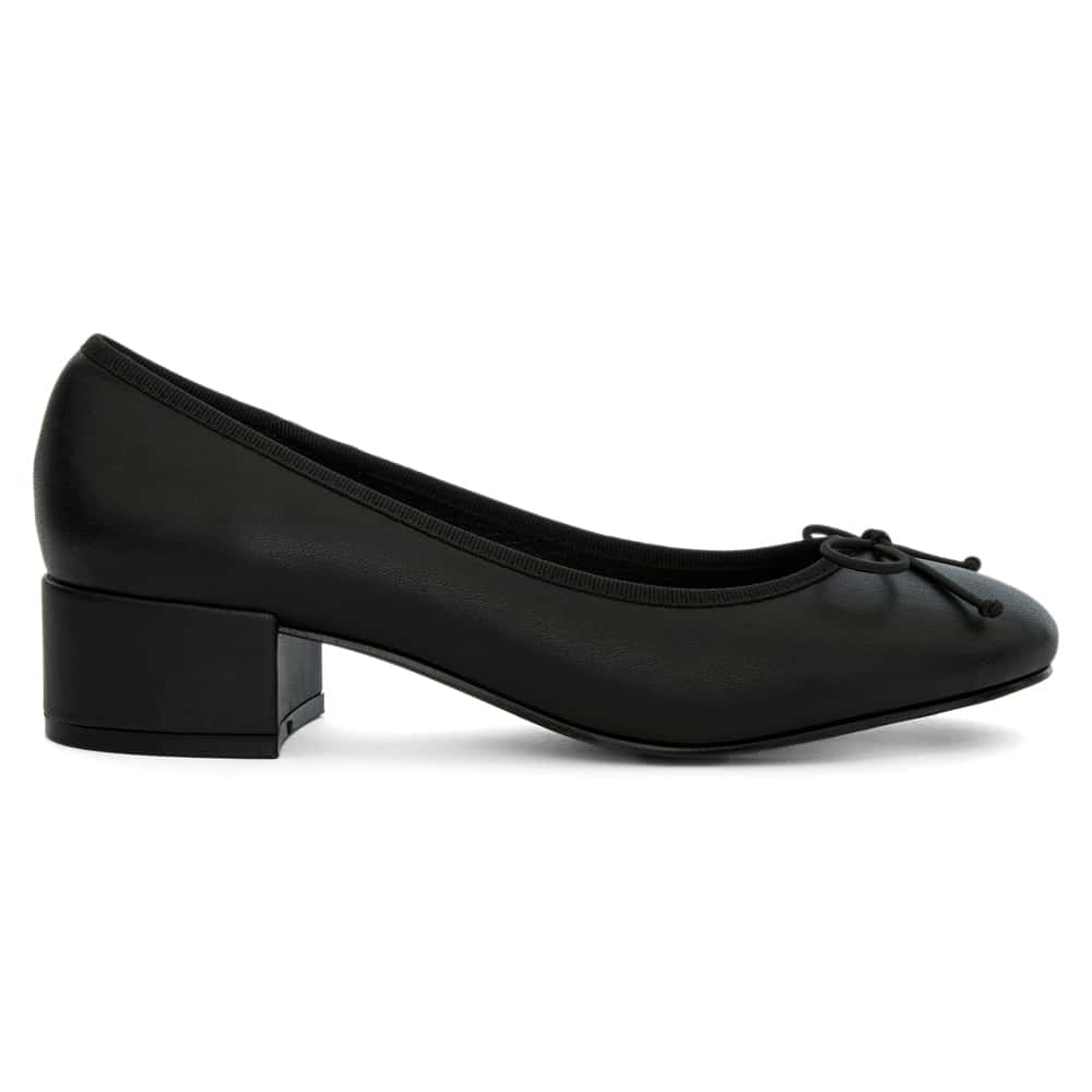 Janet Heel in Black Smooth