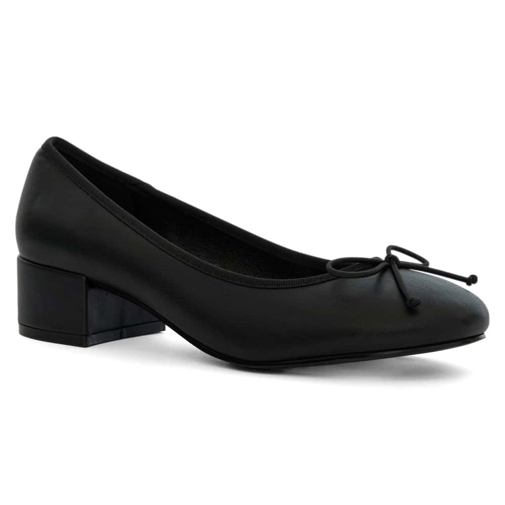 Janet Heel in Black Smooth