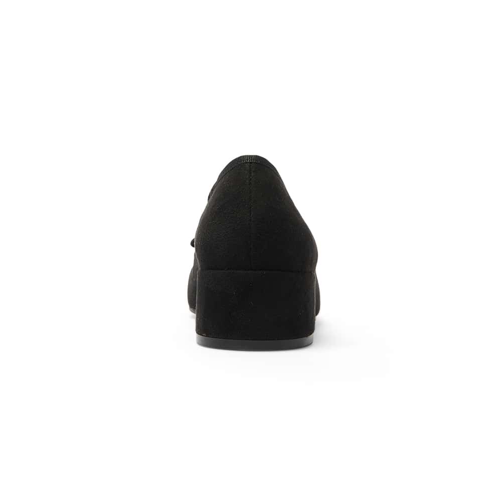Janet Heel in Black Suede