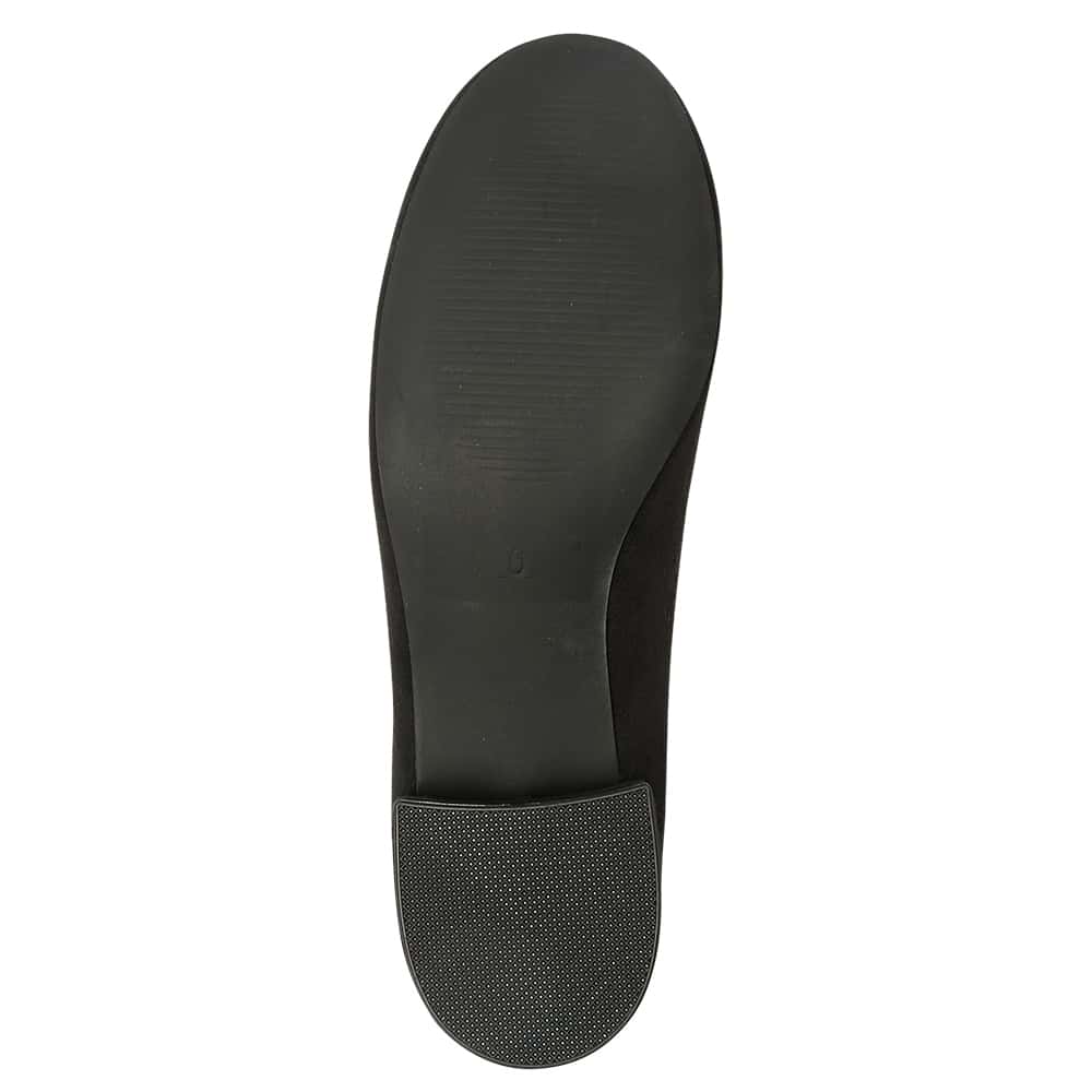 Janet Heel in Black Suede