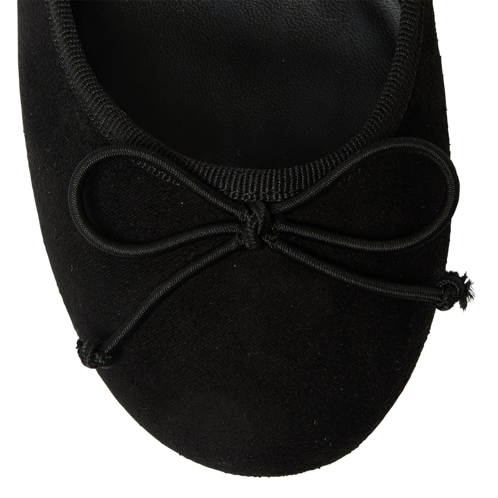 Janet Heel in Black Suede