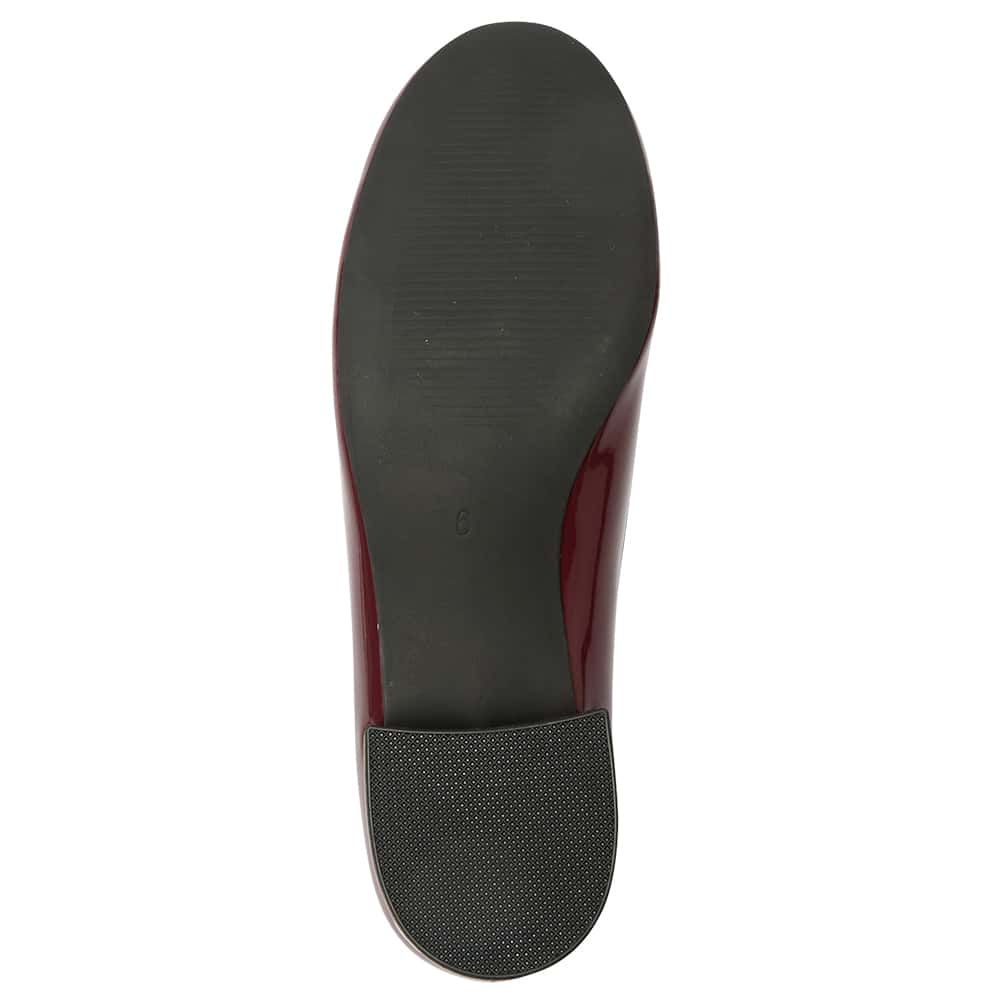 Janet Heel in Cherry Patent