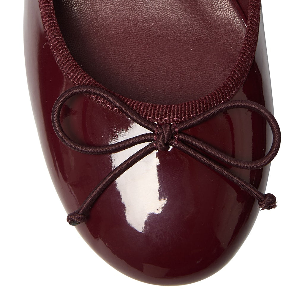 Janet Heel in Cherry Patent