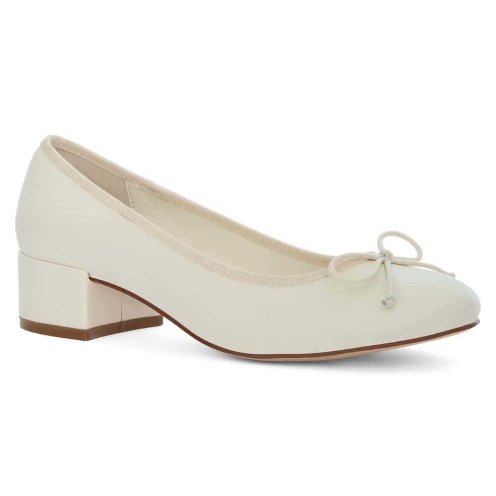 Janet Heel in Ivory Smooth