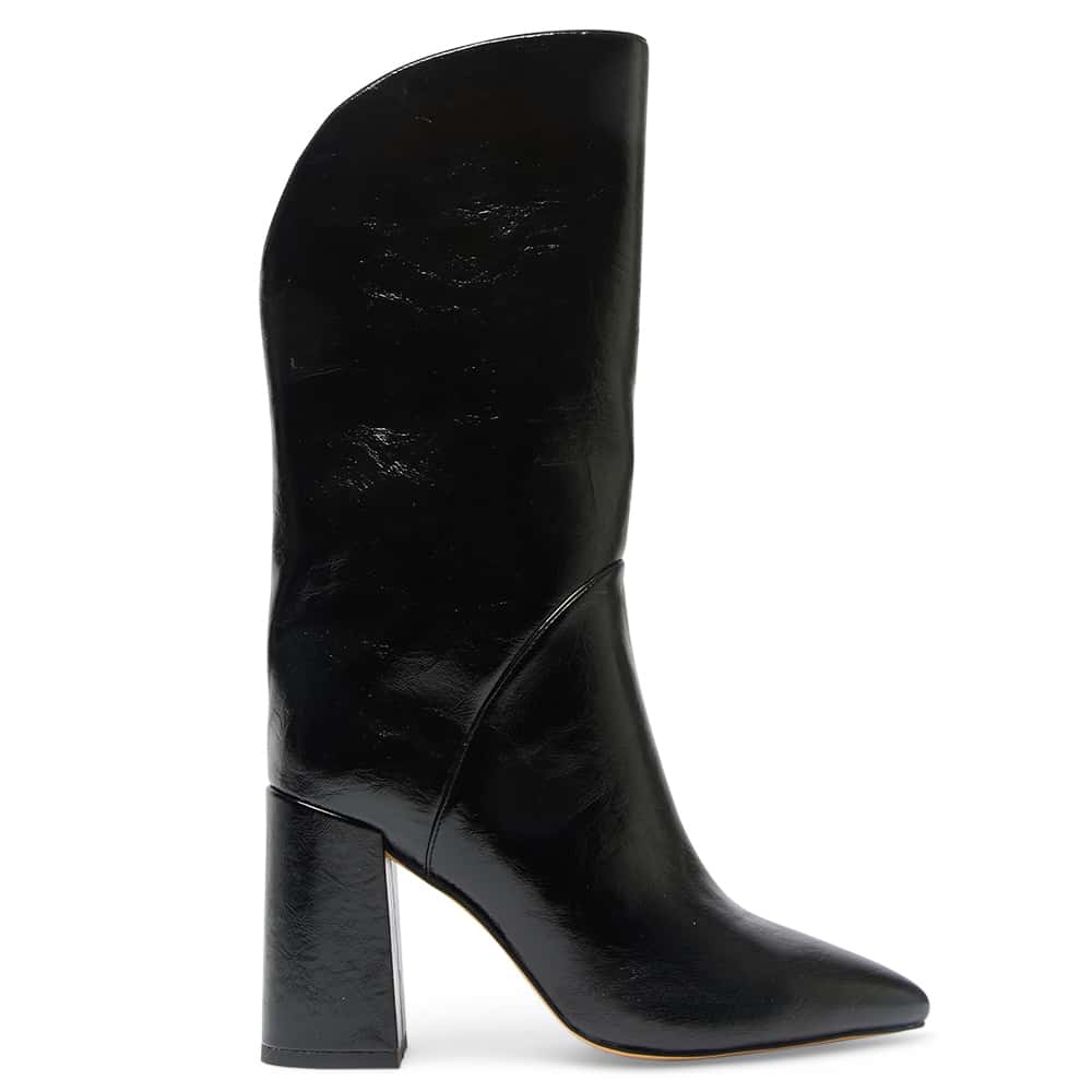 Jared Boot in Black Hi Shine