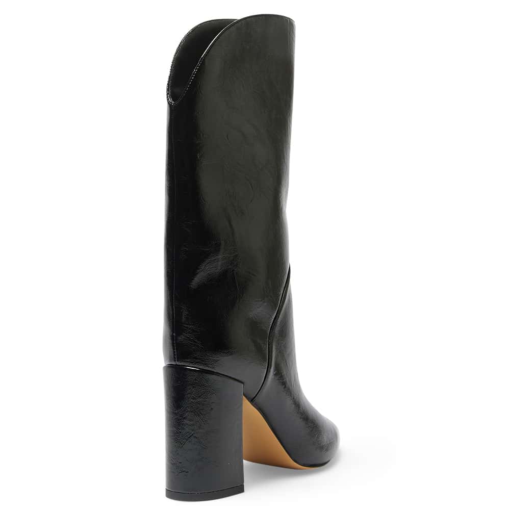 Jared Boot in Black Hi Shine