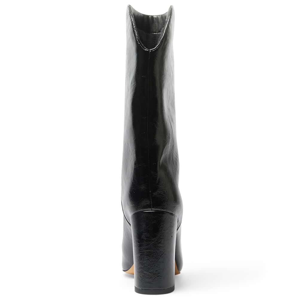 Jared Boot in Black Hi Shine