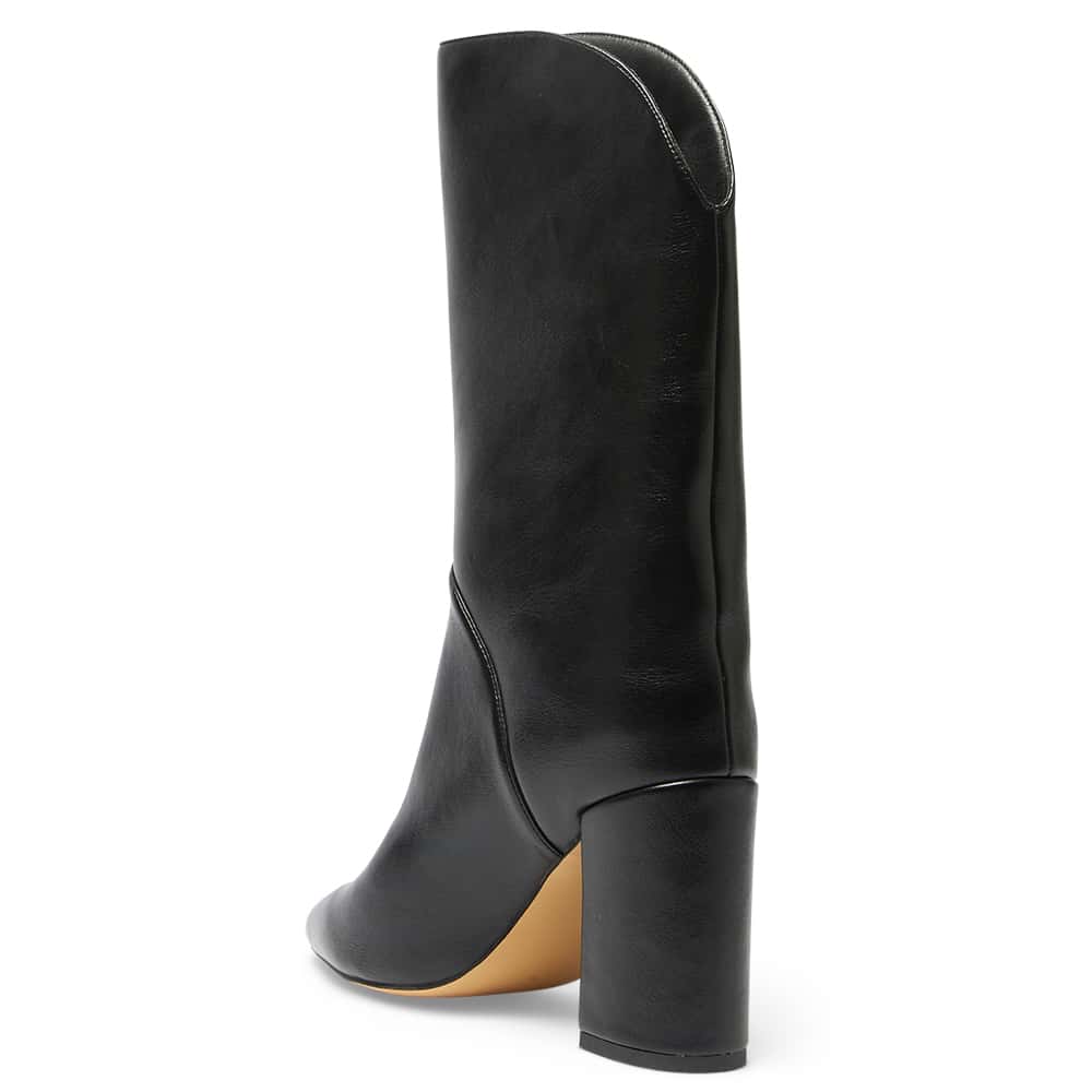 Jared Boot in Black Smooth