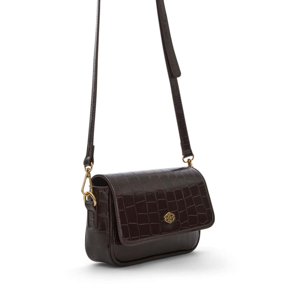 Jessie Handbag in Chocolate Croc Croc