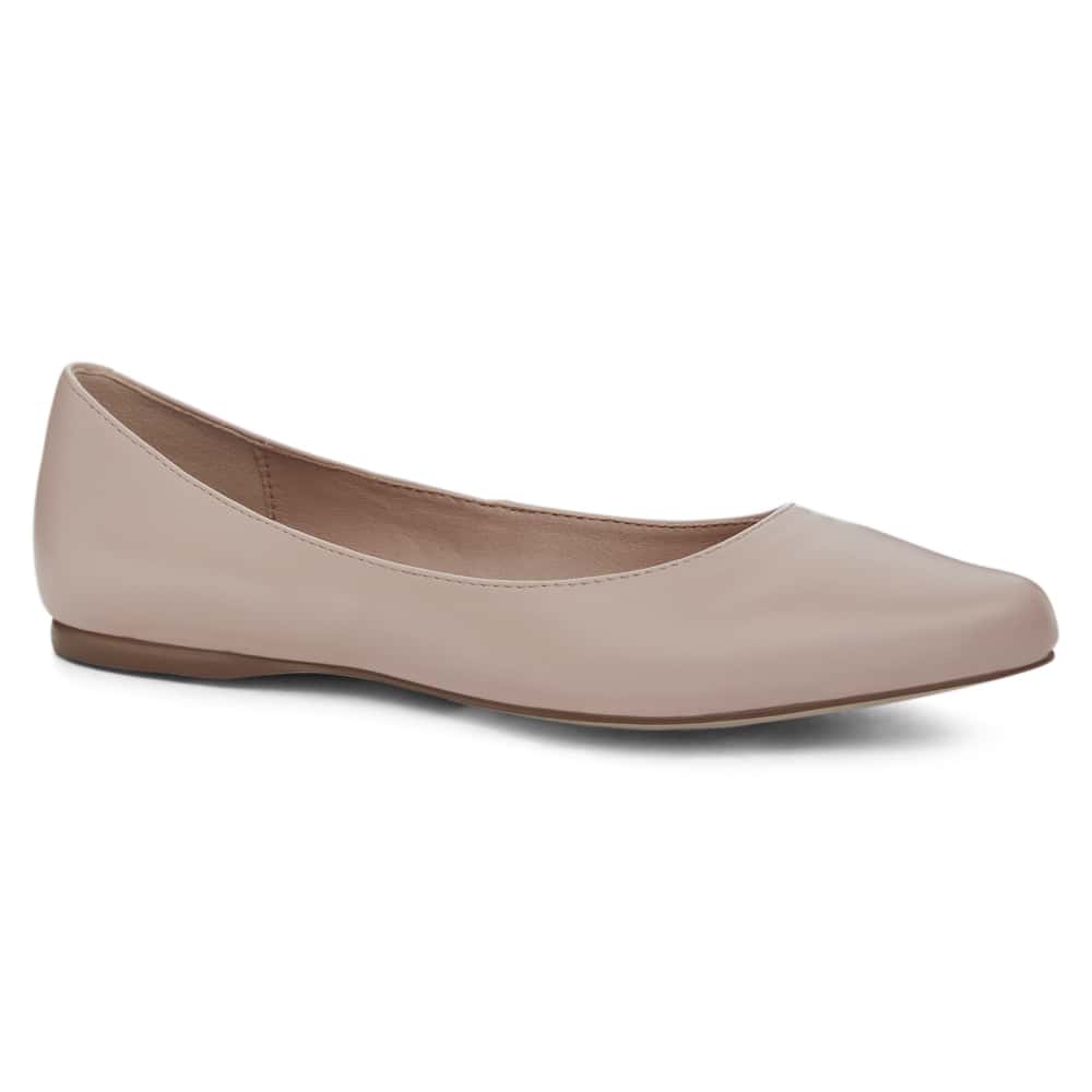 Joyce Ballet Flat in Blush Smooth