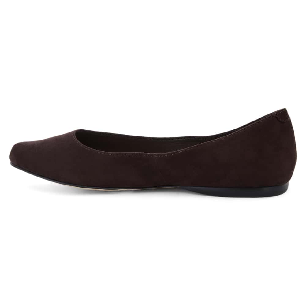Joyce Ballet Flat in Chocolate