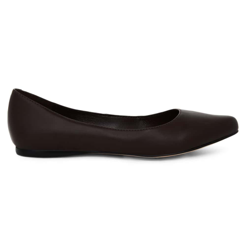 Joyce Ballet Flat in Chocolate Smooth