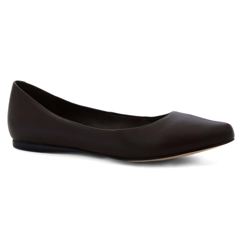Joyce Ballet Flat in Chocolate Smooth