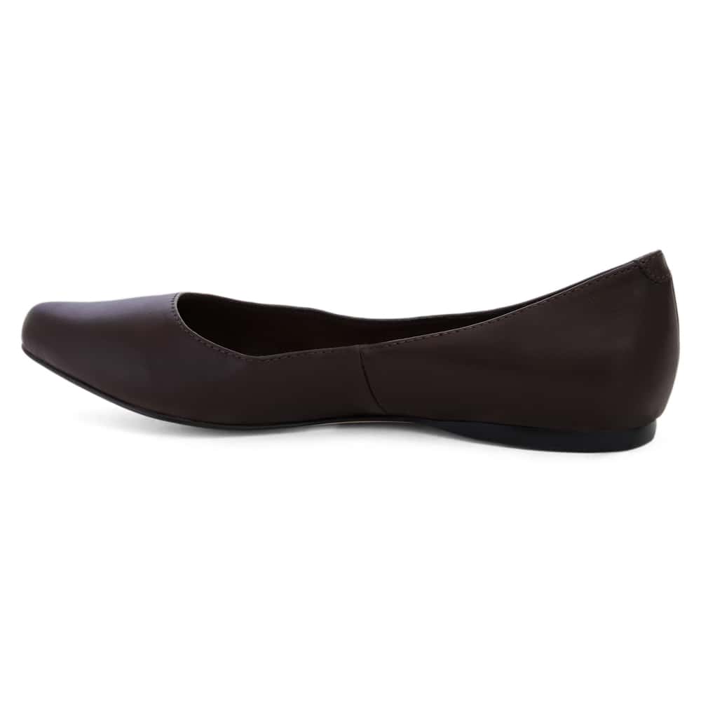 Joyce Ballet Flat in Chocolate Smooth