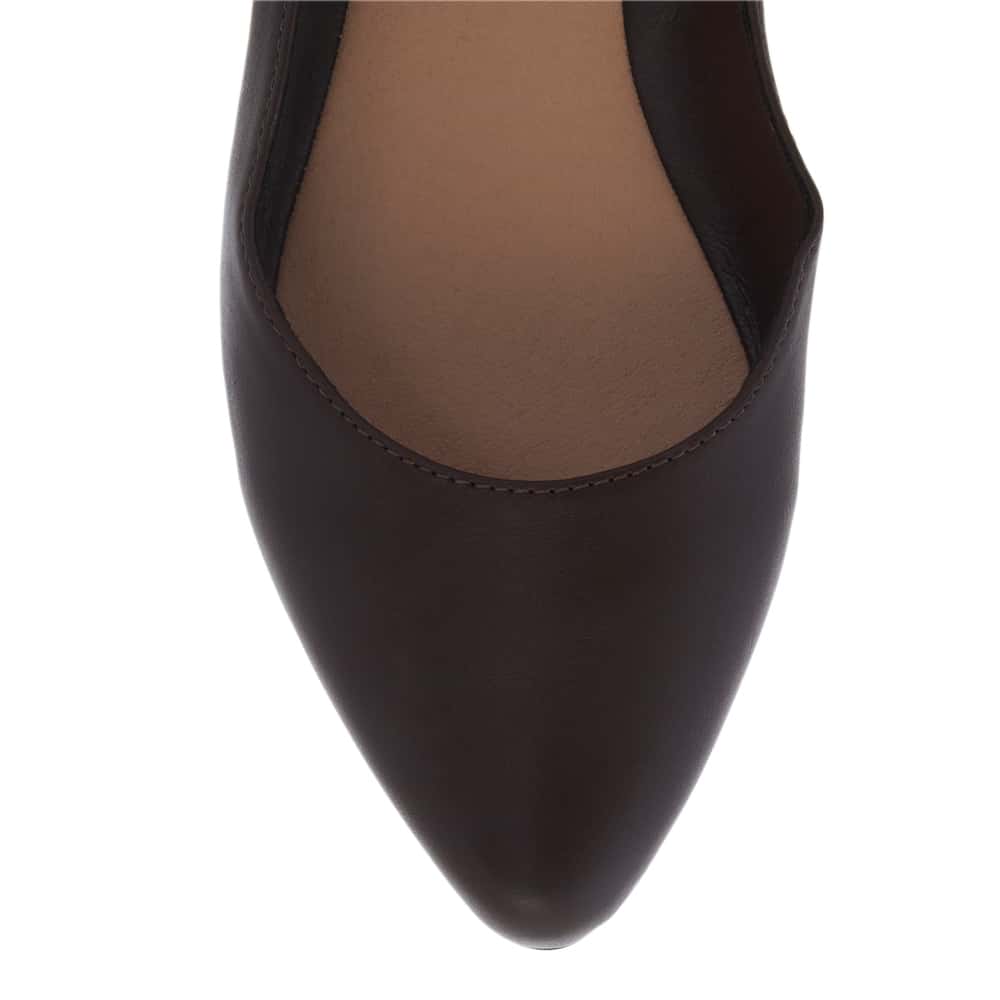 Joyce Ballet Flat in Chocolate Smooth