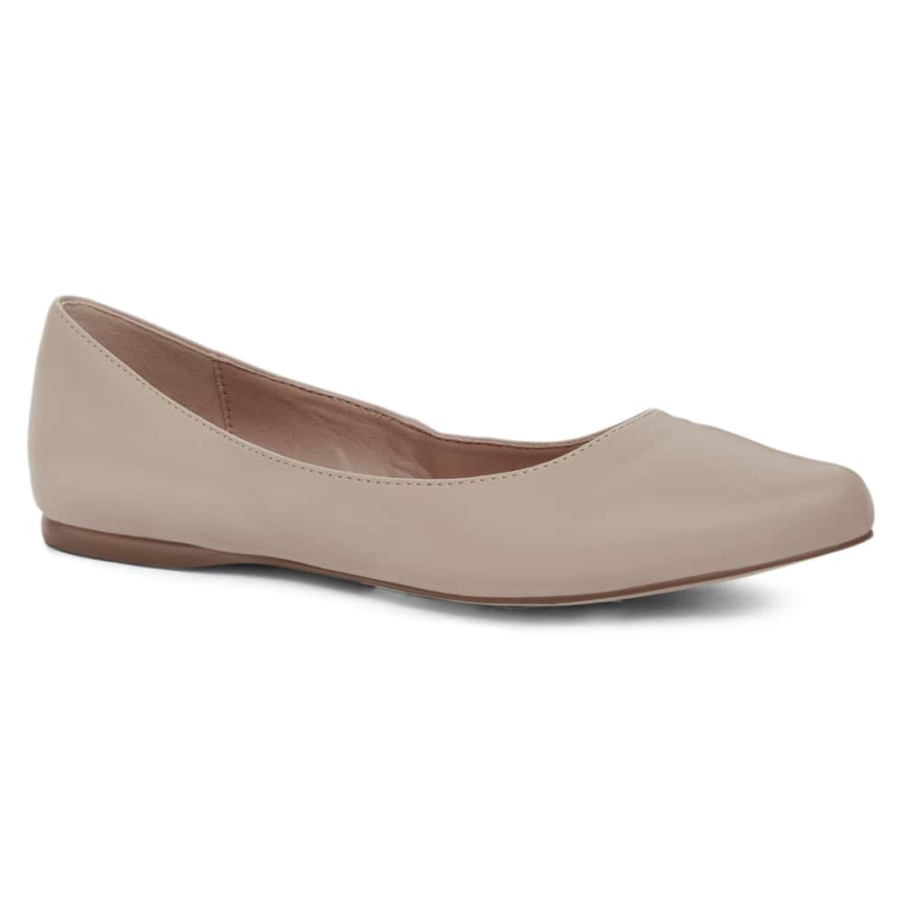 Joyce Ballet Flat in Nude Smooth