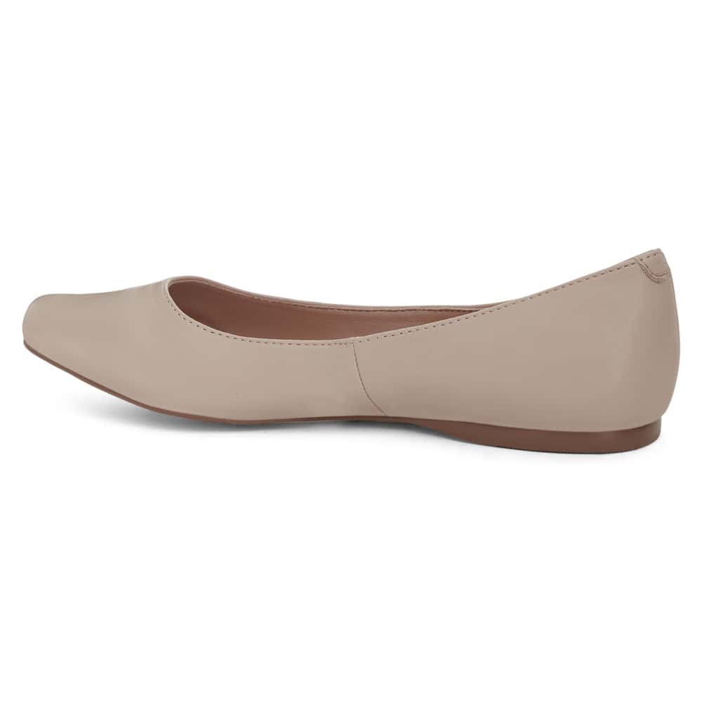 Joyce Ballet Flat in Nude Smooth