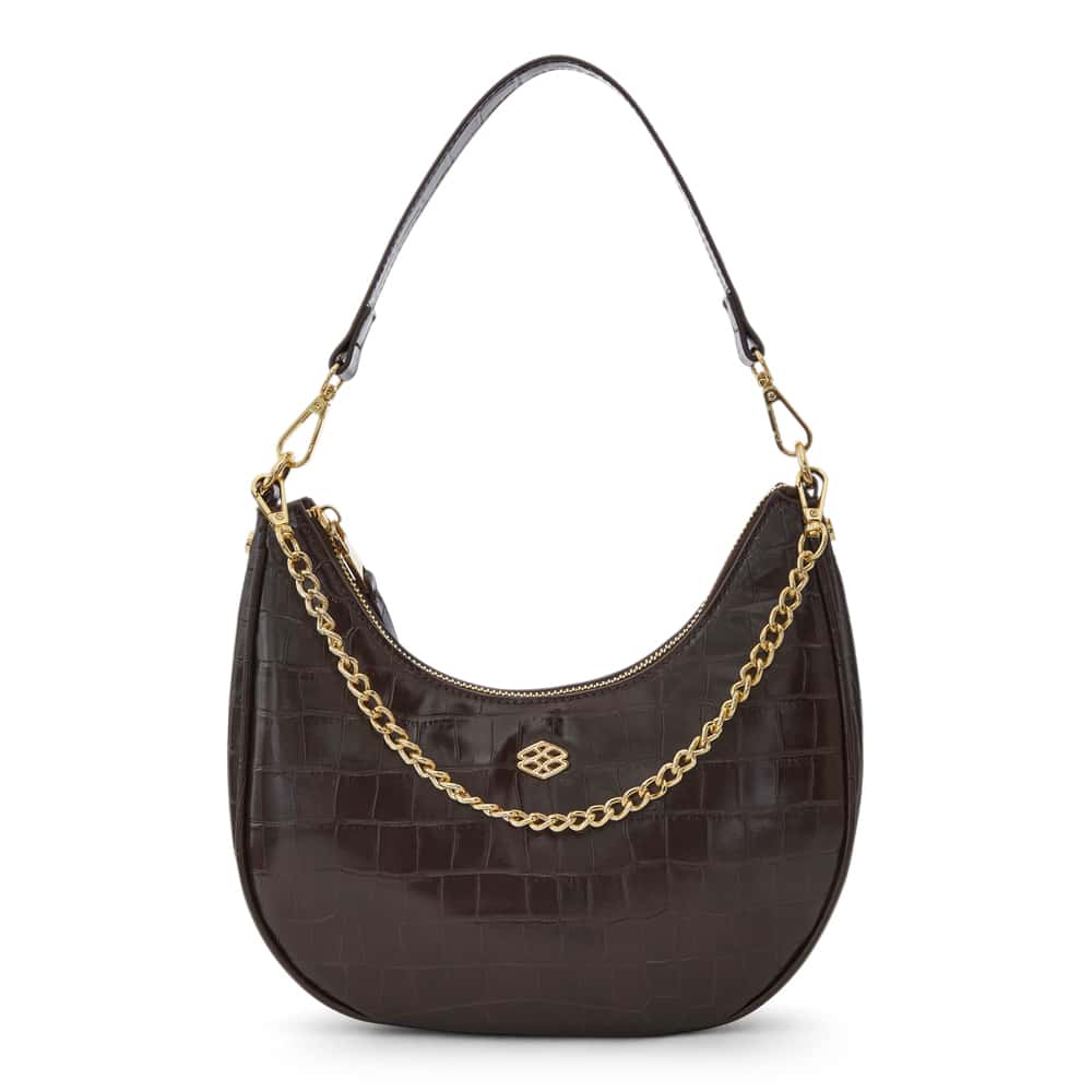 Julia Handbag in Chocolate Croc Croc