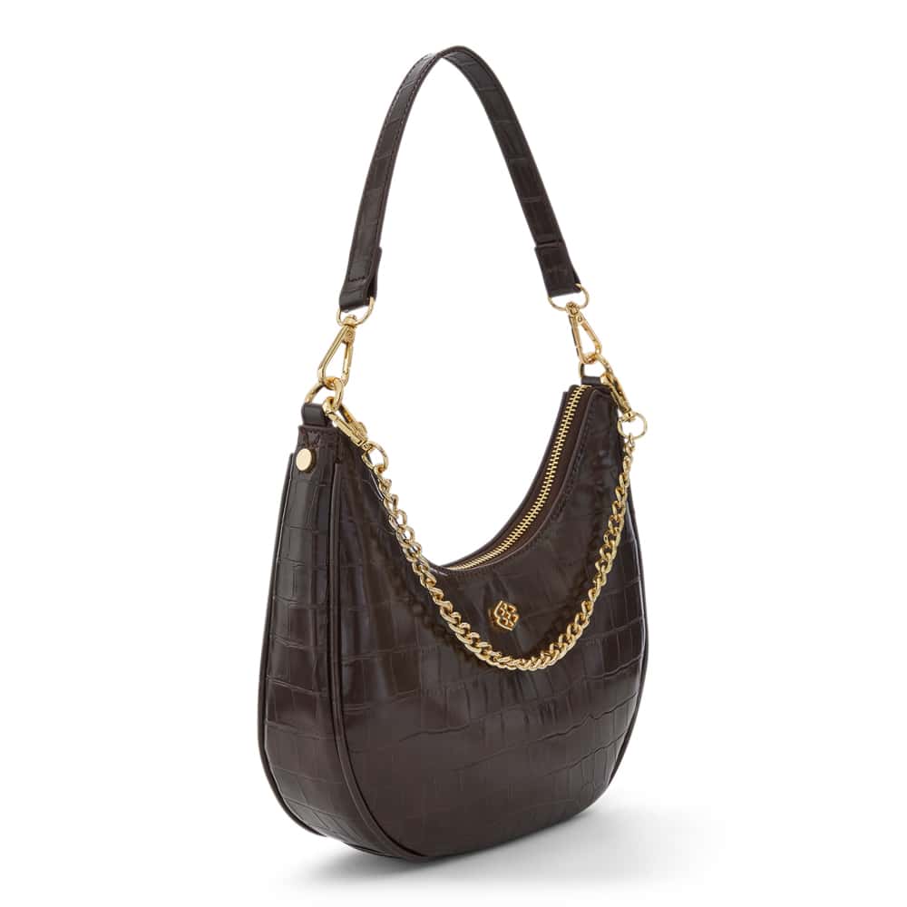 Julia Handbag in Chocolate Croc Croc