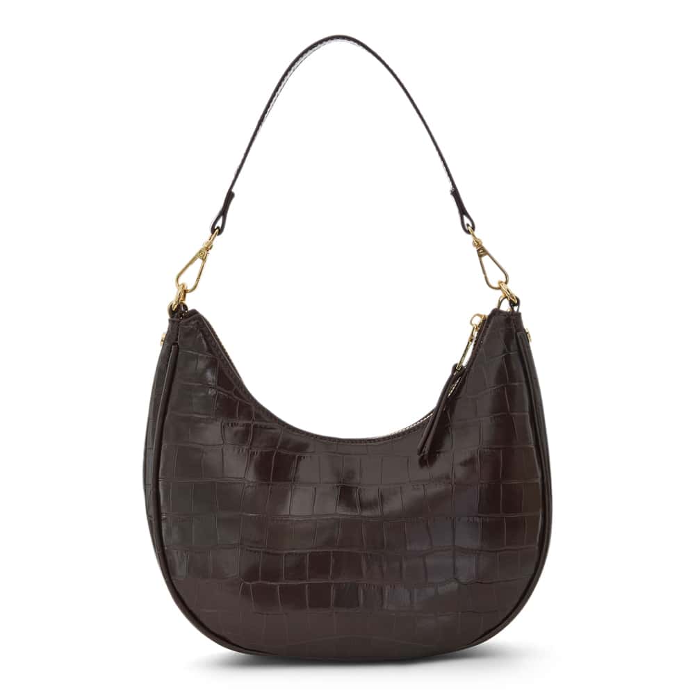 Julia Handbag in Chocolate Croc Croc