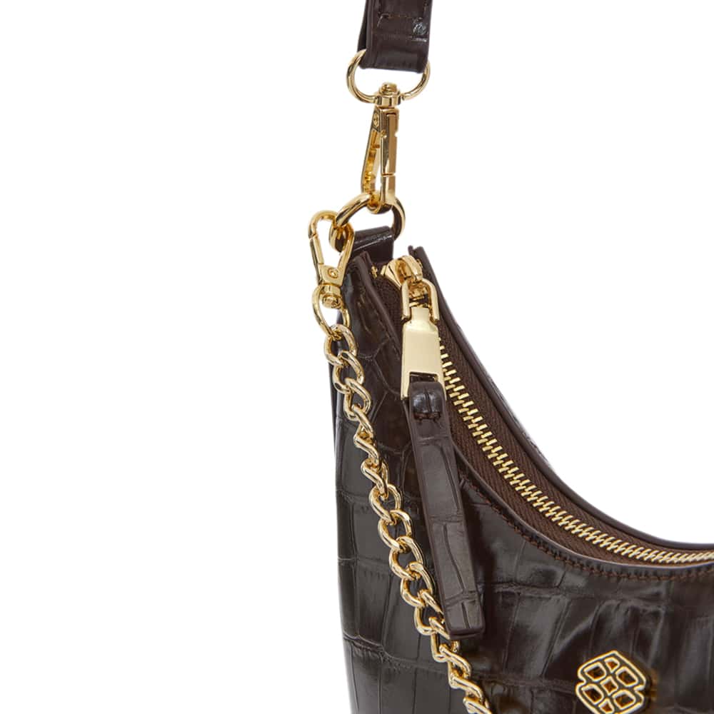 Julia Handbag in Chocolate Croc Croc