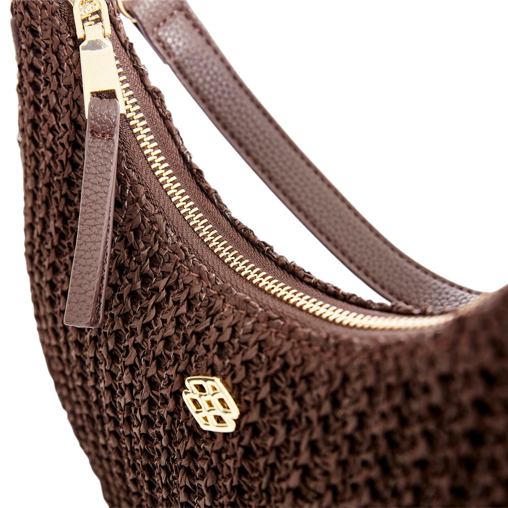 Julia Handbag in Chocolate Raffia