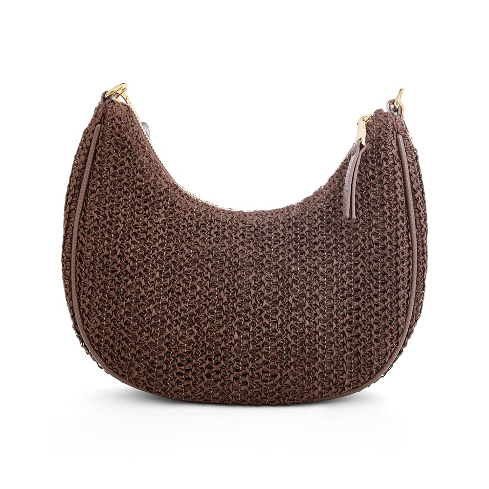 Julia Handbag in Chocolate Raffia